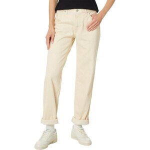 NWT Levis 94 Baggy Corduroy Pants Mid Rise Straight Leg Size 33 Cream Womens